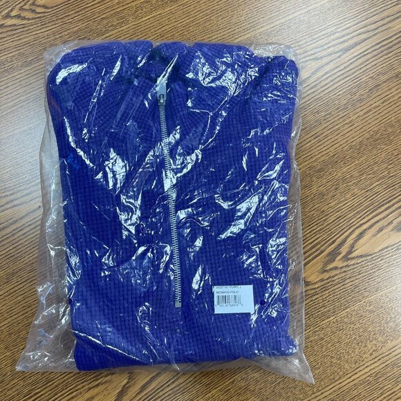 Cotton Citizen Purple Monaco Polo Pullover Sweatshirt - Size Large - NWT - Picture 7 of 8